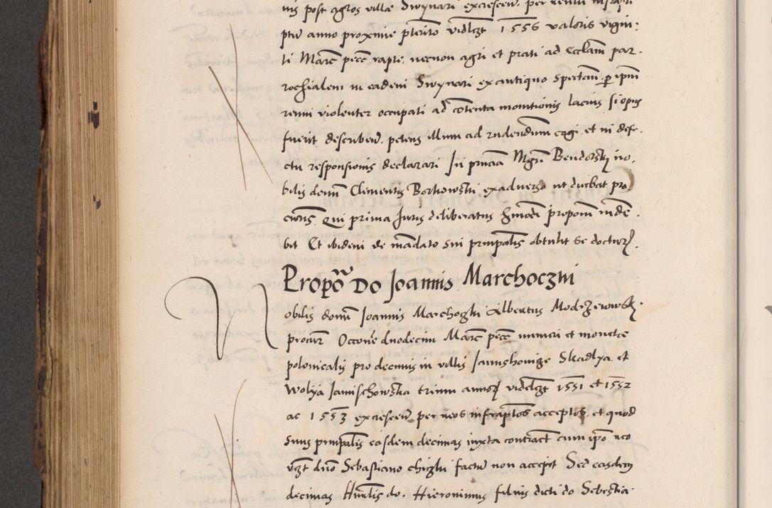 Zdjęcie nr 660 dla obiektu archiwalnego: Acta actorum causarum, sentenciarum diffinitivarum quam interloquutiorum, decretorum, obligationum, quietationum et constitutionum procuratorum coram reverndo domino Petri Porembski preposito Ossviencimensi, canonico et officiali Cracoviensi generali ad annum Dimini 1556, inditione quatuor decima, pontificatus sanctissimi in Christo patris domini Pauli divina providencia pape IIII anno ispius.