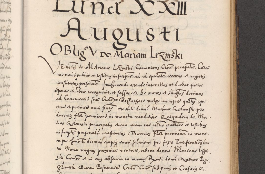 Zdjęcie nr 657 dla obiektu archiwalnego: Acta actorum causarum, sentenciarum diffinitivarum quam interloquutiorum, decretorum, obligationum, quietationum et constitutionum procuratorum coram reverndo domino Petri Porembski preposito Ossviencimensi, canonico et officiali Cracoviensi generali ad annum Dimini 1556, inditione quatuor decima, pontificatus sanctissimi in Christo patris domini Pauli divina providencia pape IIII anno ispius.