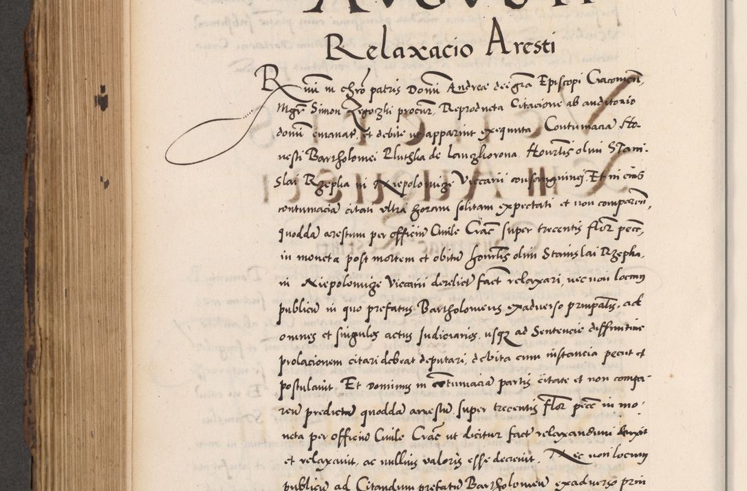 Zdjęcie nr 652 dla obiektu archiwalnego: Acta actorum causarum, sentenciarum diffinitivarum quam interloquutiorum, decretorum, obligationum, quietationum et constitutionum procuratorum coram reverndo domino Petri Porembski preposito Ossviencimensi, canonico et officiali Cracoviensi generali ad annum Dimini 1556, inditione quatuor decima, pontificatus sanctissimi in Christo patris domini Pauli divina providencia pape IIII anno ispius.