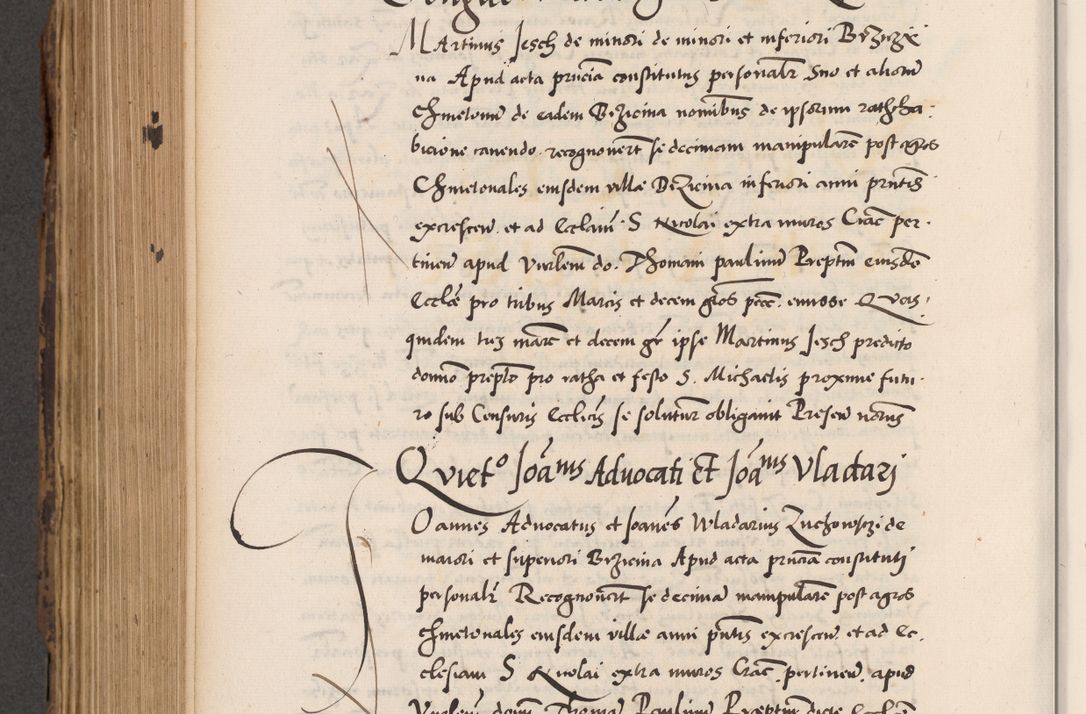 Zdjęcie nr 650 dla obiektu archiwalnego: Acta actorum causarum, sentenciarum diffinitivarum quam interloquutiorum, decretorum, obligationum, quietationum et constitutionum procuratorum coram reverndo domino Petri Porembski preposito Ossviencimensi, canonico et officiali Cracoviensi generali ad annum Dimini 1556, inditione quatuor decima, pontificatus sanctissimi in Christo patris domini Pauli divina providencia pape IIII anno ispius.