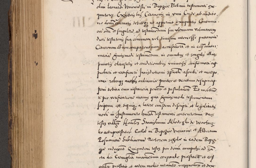 Zdjęcie nr 640 dla obiektu archiwalnego: Acta actorum causarum, sentenciarum diffinitivarum quam interloquutiorum, decretorum, obligationum, quietationum et constitutionum procuratorum coram reverndo domino Petri Porembski preposito Ossviencimensi, canonico et officiali Cracoviensi generali ad annum Dimini 1556, inditione quatuor decima, pontificatus sanctissimi in Christo patris domini Pauli divina providencia pape IIII anno ispius.