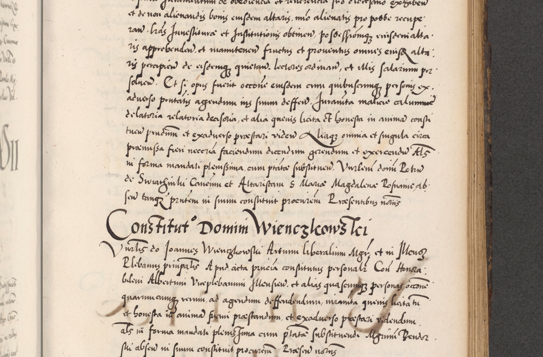 Zdjęcie nr 631 dla obiektu archiwalnego: Acta actorum causarum, sentenciarum diffinitivarum quam interloquutiorum, decretorum, obligationum, quietationum et constitutionum procuratorum coram reverndo domino Petri Porembski preposito Ossviencimensi, canonico et officiali Cracoviensi generali ad annum Dimini 1556, inditione quatuor decima, pontificatus sanctissimi in Christo patris domini Pauli divina providencia pape IIII anno ispius.