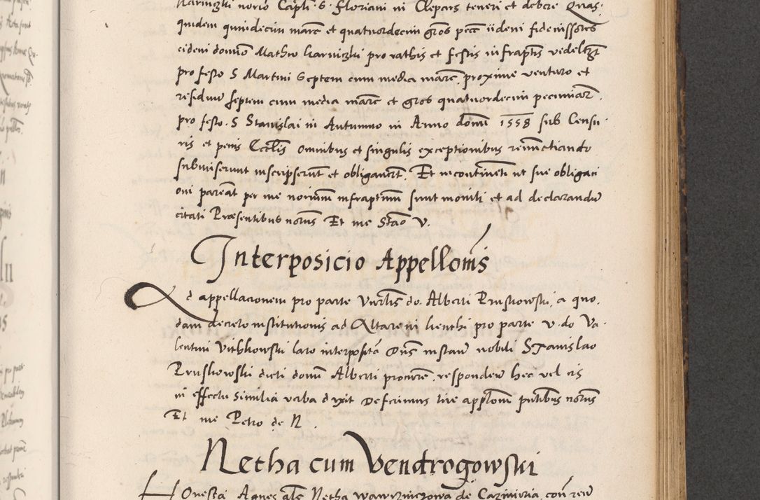 Zdjęcie nr 625 dla obiektu archiwalnego: Acta actorum causarum, sentenciarum diffinitivarum quam interloquutiorum, decretorum, obligationum, quietationum et constitutionum procuratorum coram reverndo domino Petri Porembski preposito Ossviencimensi, canonico et officiali Cracoviensi generali ad annum Dimini 1556, inditione quatuor decima, pontificatus sanctissimi in Christo patris domini Pauli divina providencia pape IIII anno ispius.