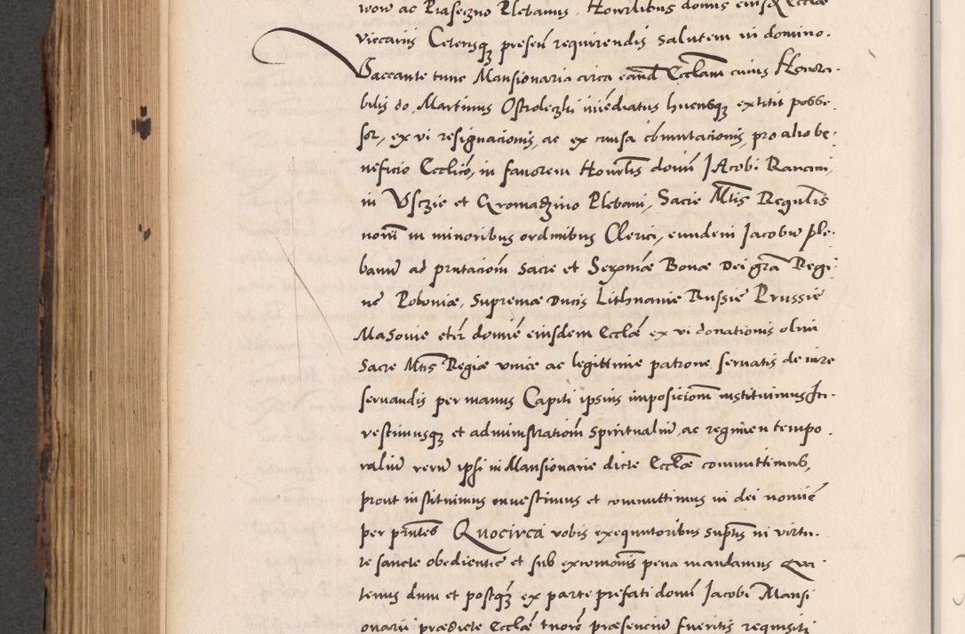 Zdjęcie nr 622 dla obiektu archiwalnego: Acta actorum causarum, sentenciarum diffinitivarum quam interloquutiorum, decretorum, obligationum, quietationum et constitutionum procuratorum coram reverndo domino Petri Porembski preposito Ossviencimensi, canonico et officiali Cracoviensi generali ad annum Dimini 1556, inditione quatuor decima, pontificatus sanctissimi in Christo patris domini Pauli divina providencia pape IIII anno ispius.