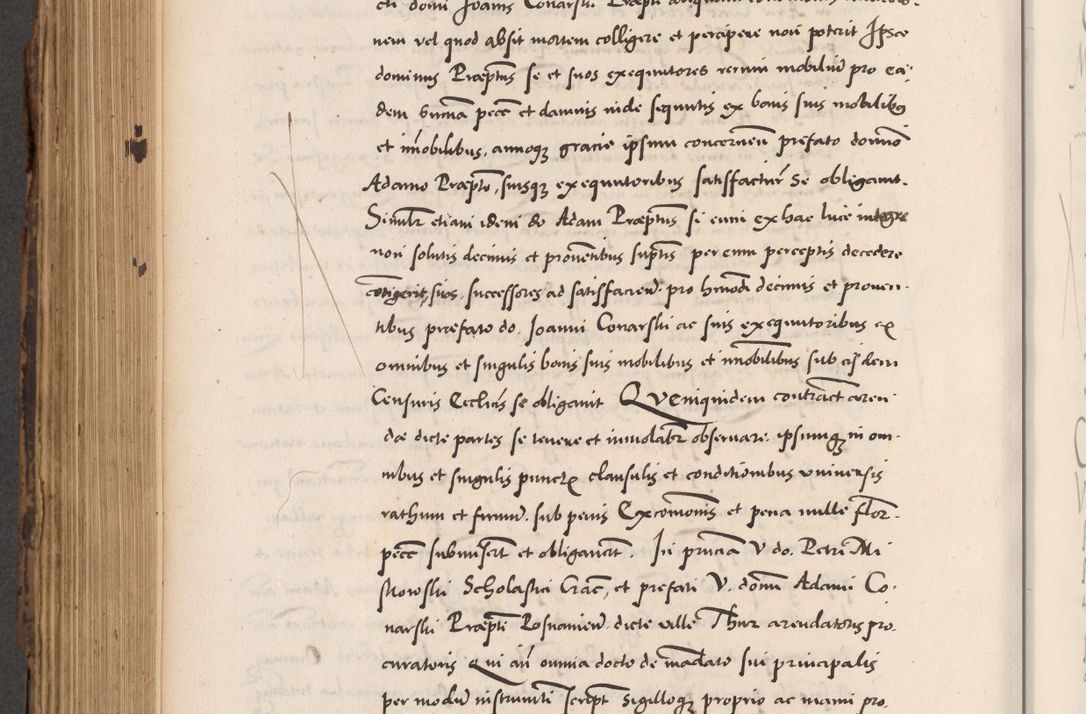 Zdjęcie nr 618 dla obiektu archiwalnego: Acta actorum causarum, sentenciarum diffinitivarum quam interloquutiorum, decretorum, obligationum, quietationum et constitutionum procuratorum coram reverndo domino Petri Porembski preposito Ossviencimensi, canonico et officiali Cracoviensi generali ad annum Dimini 1556, inditione quatuor decima, pontificatus sanctissimi in Christo patris domini Pauli divina providencia pape IIII anno ispius.