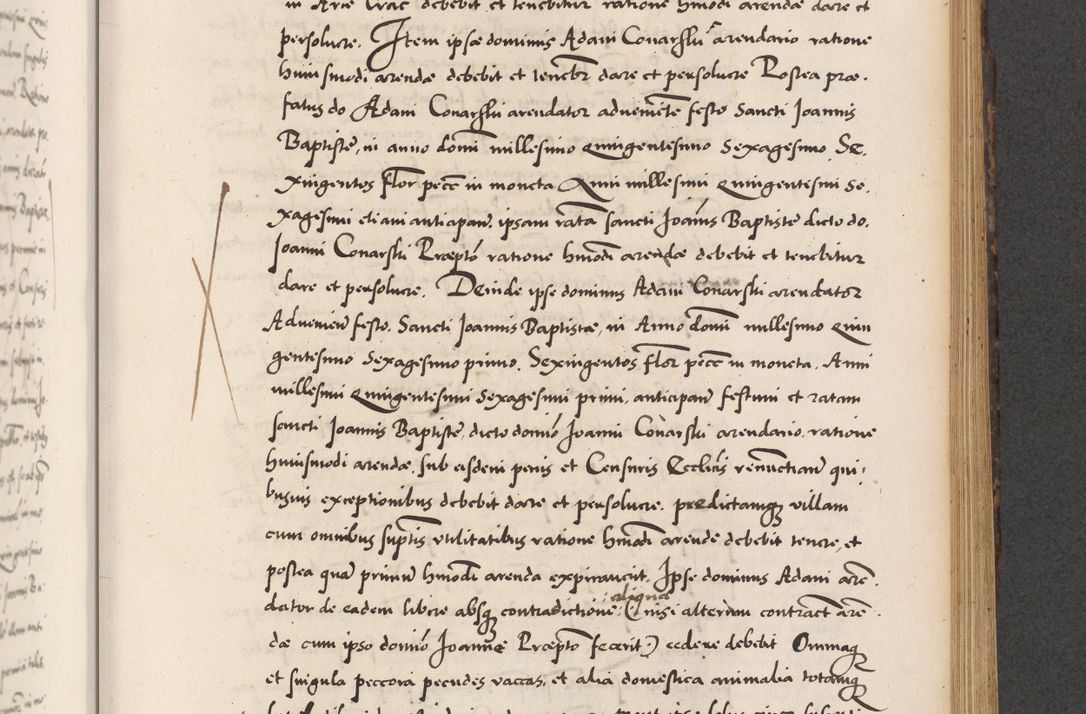 Zdjęcie nr 617 dla obiektu archiwalnego: Acta actorum causarum, sentenciarum diffinitivarum quam interloquutiorum, decretorum, obligationum, quietationum et constitutionum procuratorum coram reverndo domino Petri Porembski preposito Ossviencimensi, canonico et officiali Cracoviensi generali ad annum Dimini 1556, inditione quatuor decima, pontificatus sanctissimi in Christo patris domini Pauli divina providencia pape IIII anno ispius.