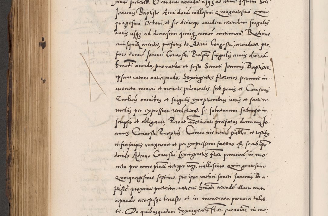Zdjęcie nr 616 dla obiektu archiwalnego: Acta actorum causarum, sentenciarum diffinitivarum quam interloquutiorum, decretorum, obligationum, quietationum et constitutionum procuratorum coram reverndo domino Petri Porembski preposito Ossviencimensi, canonico et officiali Cracoviensi generali ad annum Dimini 1556, inditione quatuor decima, pontificatus sanctissimi in Christo patris domini Pauli divina providencia pape IIII anno ispius.