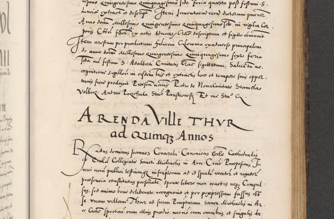 Zdjęcie nr 615 dla obiektu archiwalnego: Acta actorum causarum, sentenciarum diffinitivarum quam interloquutiorum, decretorum, obligationum, quietationum et constitutionum procuratorum coram reverndo domino Petri Porembski preposito Ossviencimensi, canonico et officiali Cracoviensi generali ad annum Dimini 1556, inditione quatuor decima, pontificatus sanctissimi in Christo patris domini Pauli divina providencia pape IIII anno ispius.