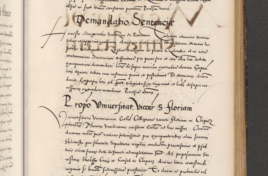Zdjęcie nr 613 dla obiektu archiwalnego: Acta actorum causarum, sentenciarum diffinitivarum quam interloquutiorum, decretorum, obligationum, quietationum et constitutionum procuratorum coram reverndo domino Petri Porembski preposito Ossviencimensi, canonico et officiali Cracoviensi generali ad annum Dimini 1556, inditione quatuor decima, pontificatus sanctissimi in Christo patris domini Pauli divina providencia pape IIII anno ispius.