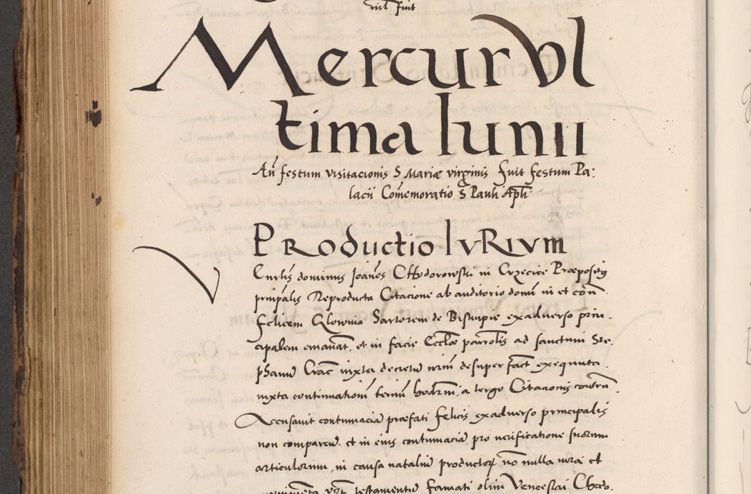 Zdjęcie nr 614 dla obiektu archiwalnego: Acta actorum causarum, sentenciarum diffinitivarum quam interloquutiorum, decretorum, obligationum, quietationum et constitutionum procuratorum coram reverndo domino Petri Porembski preposito Ossviencimensi, canonico et officiali Cracoviensi generali ad annum Dimini 1556, inditione quatuor decima, pontificatus sanctissimi in Christo patris domini Pauli divina providencia pape IIII anno ispius.