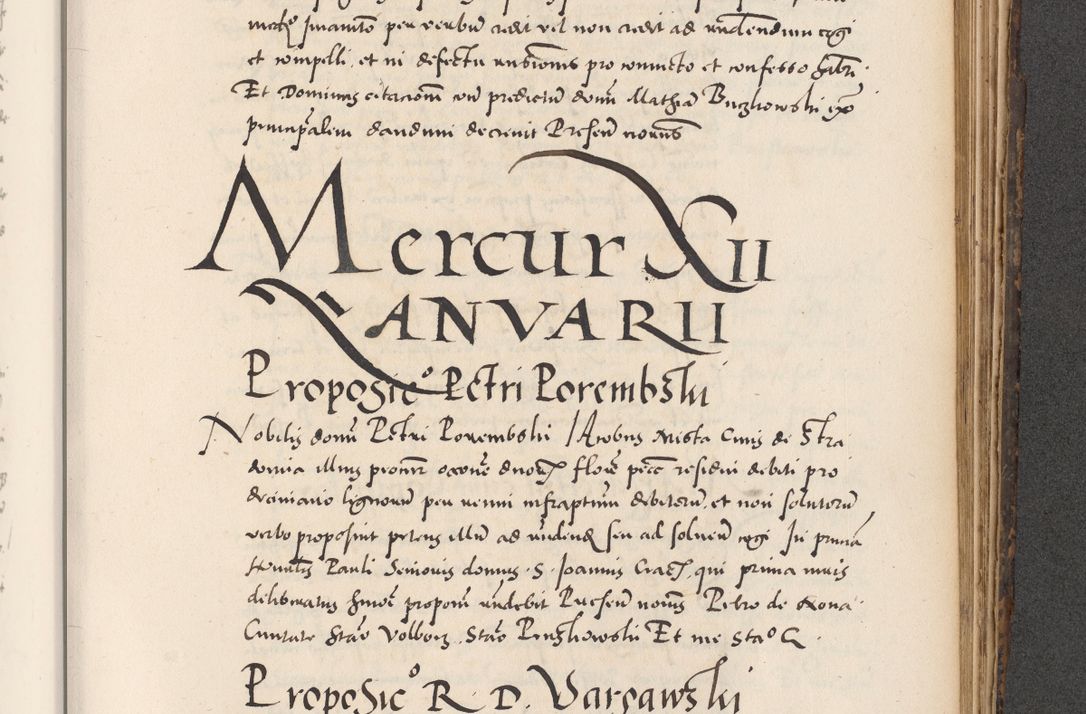 Zdjęcie nr 809 dla obiektu archiwalnego: Acta actorum causarum, sentenciarum diffinitivarum quam interloquutiorum, decretorum, obligationum, quietationum et constitutionum procuratorum coram reverndo domino Petri Porembski preposito Ossviencimensi, canonico et officiali Cracoviensi generali ad annum Dimini 1556, inditione quatuor decima, pontificatus sanctissimi in Christo patris domini Pauli divina providencia pape IIII anno ispius.