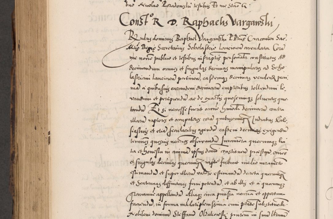 Zdjęcie nr 966 dla obiektu archiwalnego: Acta actorum causarum, sentenciarum diffinitivarum quam interloquutiorum, decretorum, obligationum, quietationum et constitutionum procuratorum coram reverndo domino Petri Porembski preposito Ossviencimensi, canonico et officiali Cracoviensi generali ad annum Dimini 1556, inditione quatuor decima, pontificatus sanctissimi in Christo patris domini Pauli divina providencia pape IIII anno ispius.