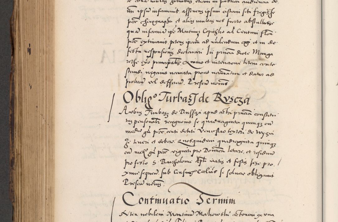 Zdjęcie nr 808 dla obiektu archiwalnego: Acta actorum causarum, sentenciarum diffinitivarum quam interloquutiorum, decretorum, obligationum, quietationum et constitutionum procuratorum coram reverndo domino Petri Porembski preposito Ossviencimensi, canonico et officiali Cracoviensi generali ad annum Dimini 1556, inditione quatuor decima, pontificatus sanctissimi in Christo patris domini Pauli divina providencia pape IIII anno ispius.