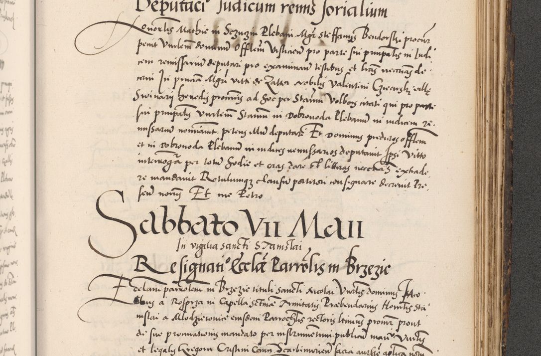 Zdjęcie nr 963 dla obiektu archiwalnego: Acta actorum causarum, sentenciarum diffinitivarum quam interloquutiorum, decretorum, obligationum, quietationum et constitutionum procuratorum coram reverndo domino Petri Porembski preposito Ossviencimensi, canonico et officiali Cracoviensi generali ad annum Dimini 1556, inditione quatuor decima, pontificatus sanctissimi in Christo patris domini Pauli divina providencia pape IIII anno ispius.