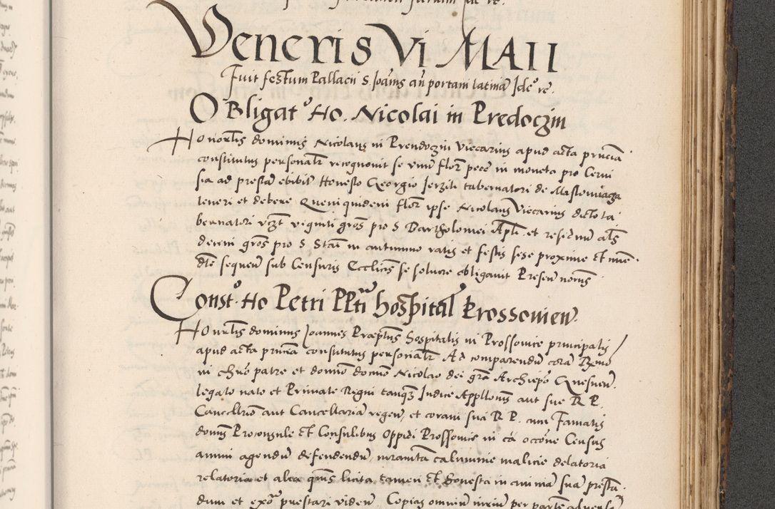 Zdjęcie nr 961 dla obiektu archiwalnego: Acta actorum causarum, sentenciarum diffinitivarum quam interloquutiorum, decretorum, obligationum, quietationum et constitutionum procuratorum coram reverndo domino Petri Porembski preposito Ossviencimensi, canonico et officiali Cracoviensi generali ad annum Dimini 1556, inditione quatuor decima, pontificatus sanctissimi in Christo patris domini Pauli divina providencia pape IIII anno ispius.