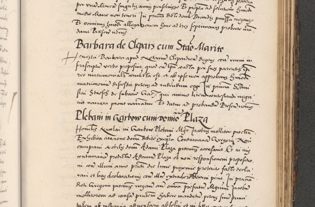 Zdjęcie nr 959 dla obiektu archiwalnego: Acta actorum causarum, sentenciarum diffinitivarum quam interloquutiorum, decretorum, obligationum, quietationum et constitutionum procuratorum coram reverndo domino Petri Porembski preposito Ossviencimensi, canonico et officiali Cracoviensi generali ad annum Dimini 1556, inditione quatuor decima, pontificatus sanctissimi in Christo patris domini Pauli divina providencia pape IIII anno ispius.