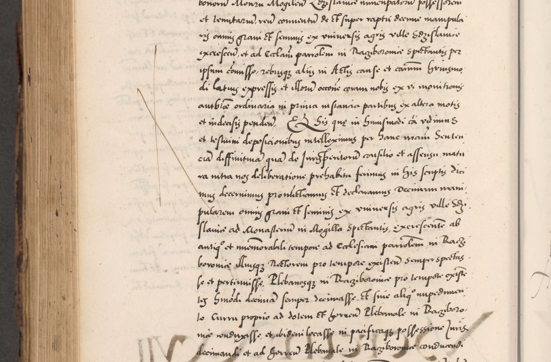Zdjęcie nr 954 dla obiektu archiwalnego: Acta actorum causarum, sentenciarum diffinitivarum quam interloquutiorum, decretorum, obligationum, quietationum et constitutionum procuratorum coram reverndo domino Petri Porembski preposito Ossviencimensi, canonico et officiali Cracoviensi generali ad annum Dimini 1556, inditione quatuor decima, pontificatus sanctissimi in Christo patris domini Pauli divina providencia pape IIII anno ispius.