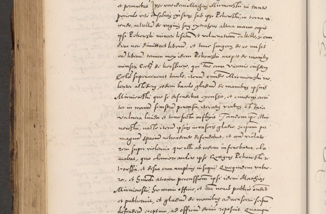 Zdjęcie nr 948 dla obiektu archiwalnego: Acta actorum causarum, sentenciarum diffinitivarum quam interloquutiorum, decretorum, obligationum, quietationum et constitutionum procuratorum coram reverndo domino Petri Porembski preposito Ossviencimensi, canonico et officiali Cracoviensi generali ad annum Dimini 1556, inditione quatuor decima, pontificatus sanctissimi in Christo patris domini Pauli divina providencia pape IIII anno ispius.