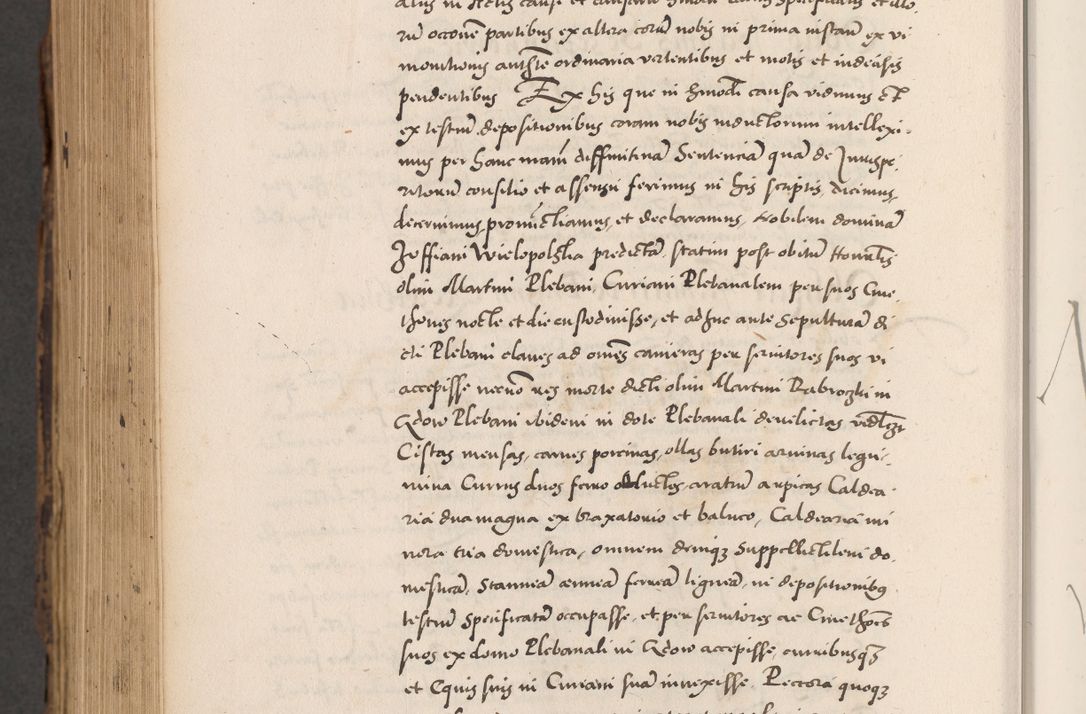 Zdjęcie nr 944 dla obiektu archiwalnego: Acta actorum causarum, sentenciarum diffinitivarum quam interloquutiorum, decretorum, obligationum, quietationum et constitutionum procuratorum coram reverndo domino Petri Porembski preposito Ossviencimensi, canonico et officiali Cracoviensi generali ad annum Dimini 1556, inditione quatuor decima, pontificatus sanctissimi in Christo patris domini Pauli divina providencia pape IIII anno ispius.