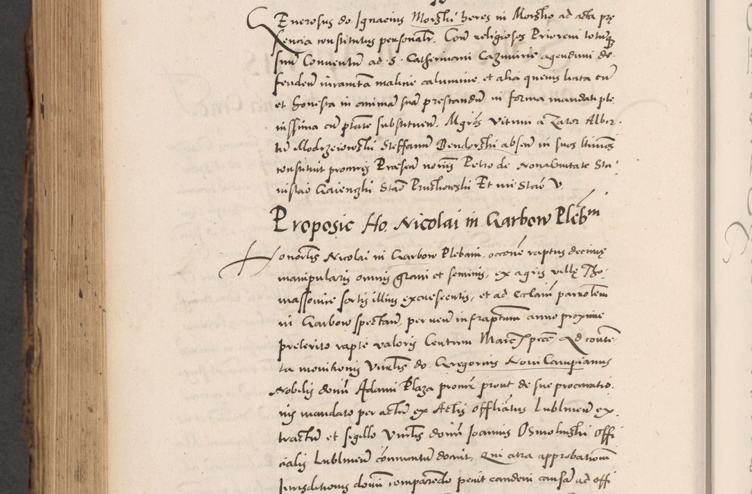 Zdjęcie nr 942 dla obiektu archiwalnego: Acta actorum causarum, sentenciarum diffinitivarum quam interloquutiorum, decretorum, obligationum, quietationum et constitutionum procuratorum coram reverndo domino Petri Porembski preposito Ossviencimensi, canonico et officiali Cracoviensi generali ad annum Dimini 1556, inditione quatuor decima, pontificatus sanctissimi in Christo patris domini Pauli divina providencia pape IIII anno ispius.