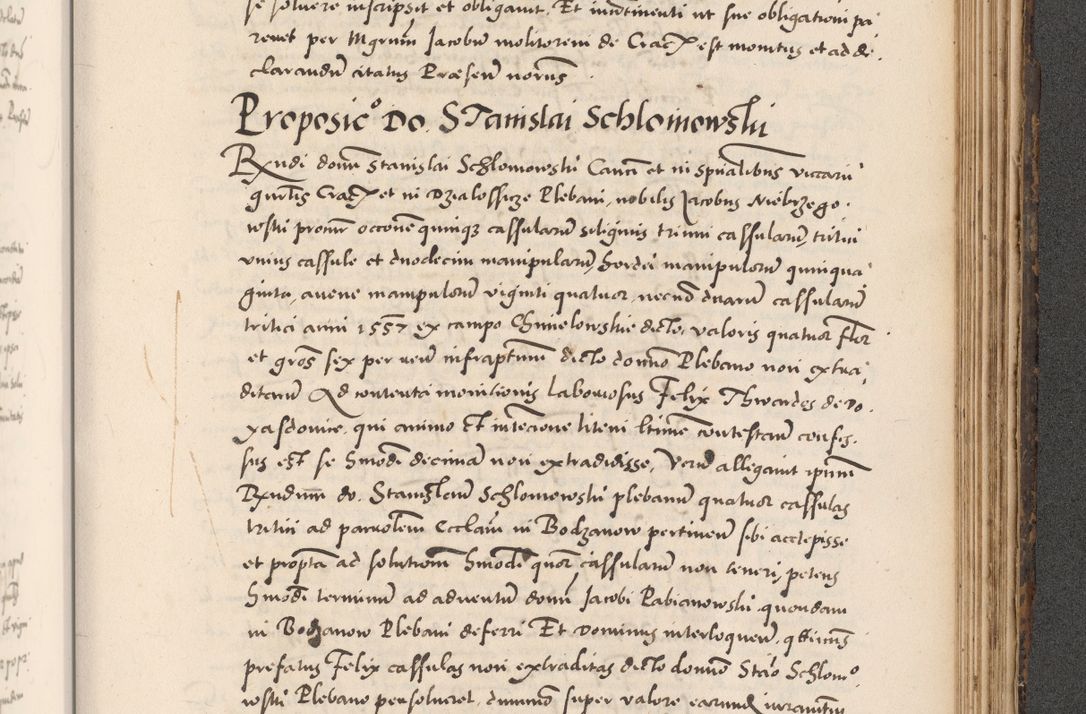 Zdjęcie nr 931 dla obiektu archiwalnego: Acta actorum causarum, sentenciarum diffinitivarum quam interloquutiorum, decretorum, obligationum, quietationum et constitutionum procuratorum coram reverndo domino Petri Porembski preposito Ossviencimensi, canonico et officiali Cracoviensi generali ad annum Dimini 1556, inditione quatuor decima, pontificatus sanctissimi in Christo patris domini Pauli divina providencia pape IIII anno ispius.