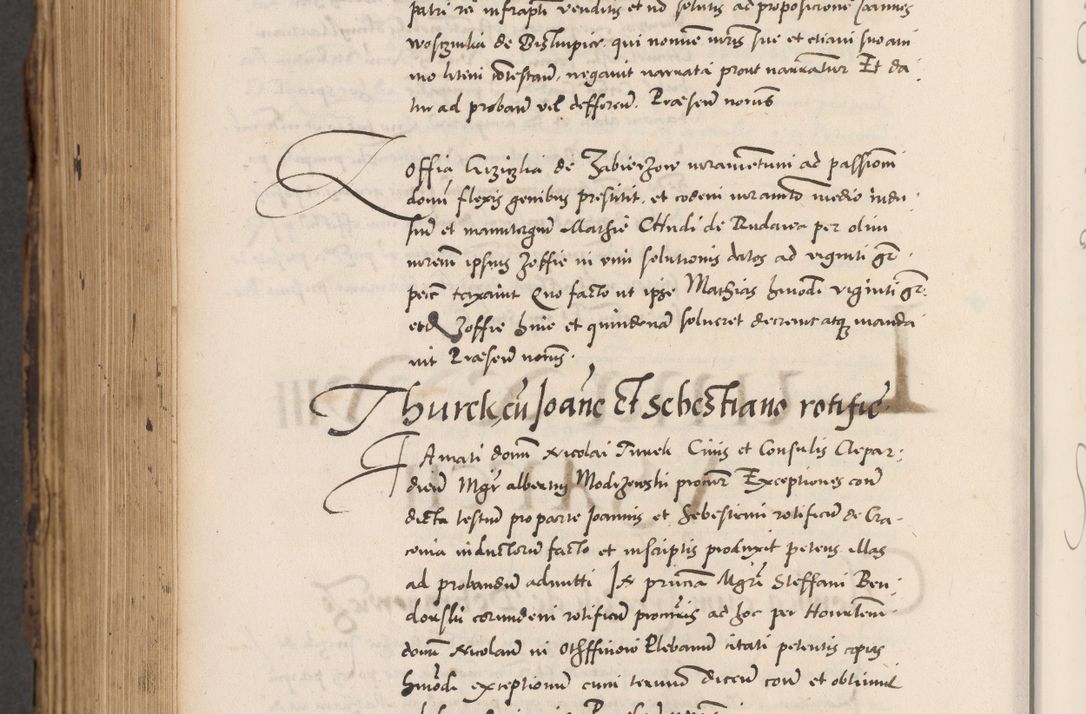 Zdjęcie nr 920 dla obiektu archiwalnego: Acta actorum causarum, sentenciarum diffinitivarum quam interloquutiorum, decretorum, obligationum, quietationum et constitutionum procuratorum coram reverndo domino Petri Porembski preposito Ossviencimensi, canonico et officiali Cracoviensi generali ad annum Dimini 1556, inditione quatuor decima, pontificatus sanctissimi in Christo patris domini Pauli divina providencia pape IIII anno ispius.