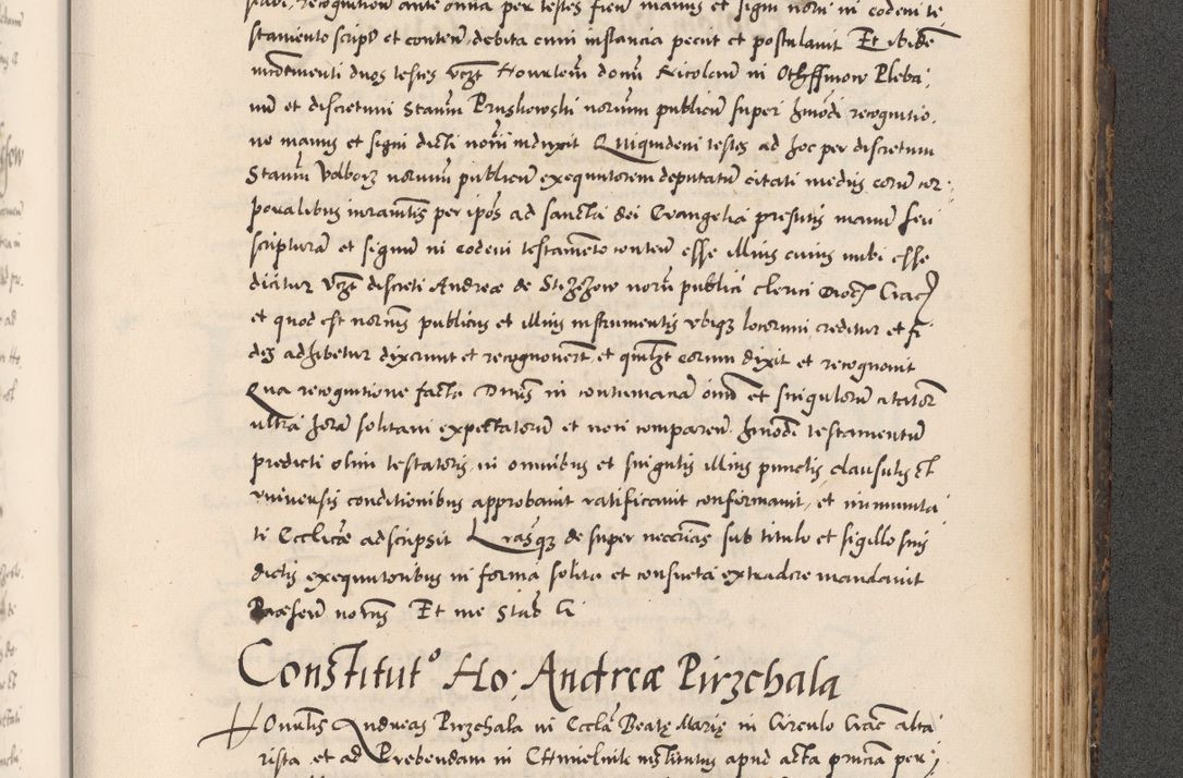 Zdjęcie nr 917 dla obiektu archiwalnego: Acta actorum causarum, sentenciarum diffinitivarum quam interloquutiorum, decretorum, obligationum, quietationum et constitutionum procuratorum coram reverndo domino Petri Porembski preposito Ossviencimensi, canonico et officiali Cracoviensi generali ad annum Dimini 1556, inditione quatuor decima, pontificatus sanctissimi in Christo patris domini Pauli divina providencia pape IIII anno ispius.