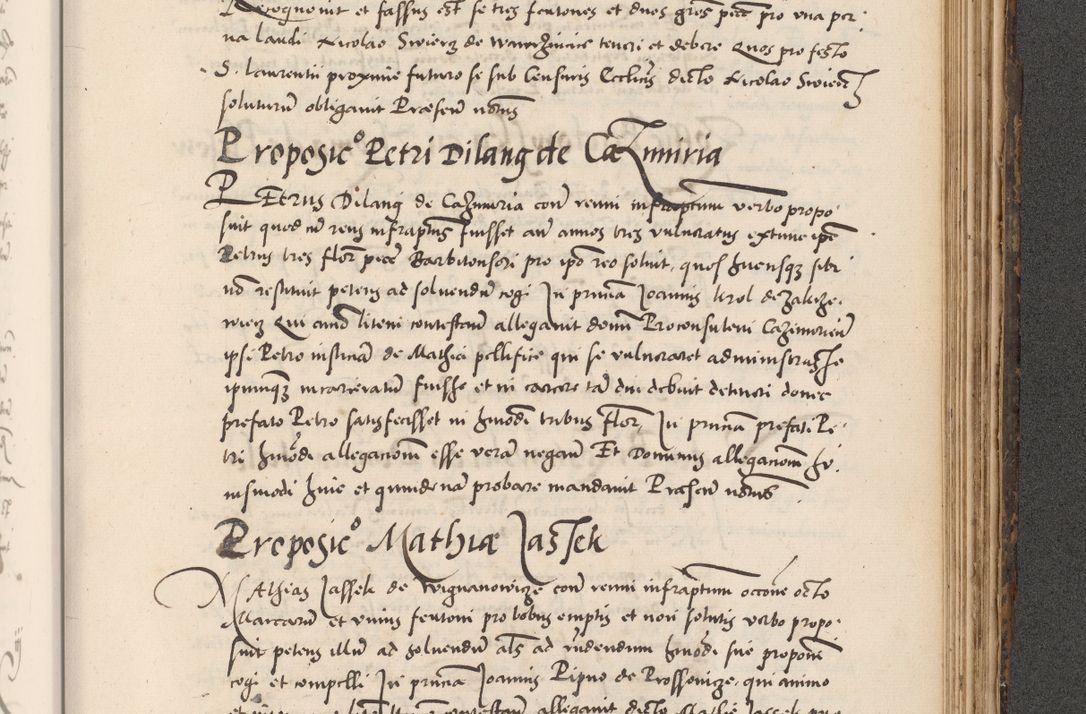 Zdjęcie nr 915 dla obiektu archiwalnego: Acta actorum causarum, sentenciarum diffinitivarum quam interloquutiorum, decretorum, obligationum, quietationum et constitutionum procuratorum coram reverndo domino Petri Porembski preposito Ossviencimensi, canonico et officiali Cracoviensi generali ad annum Dimini 1556, inditione quatuor decima, pontificatus sanctissimi in Christo patris domini Pauli divina providencia pape IIII anno ispius.
