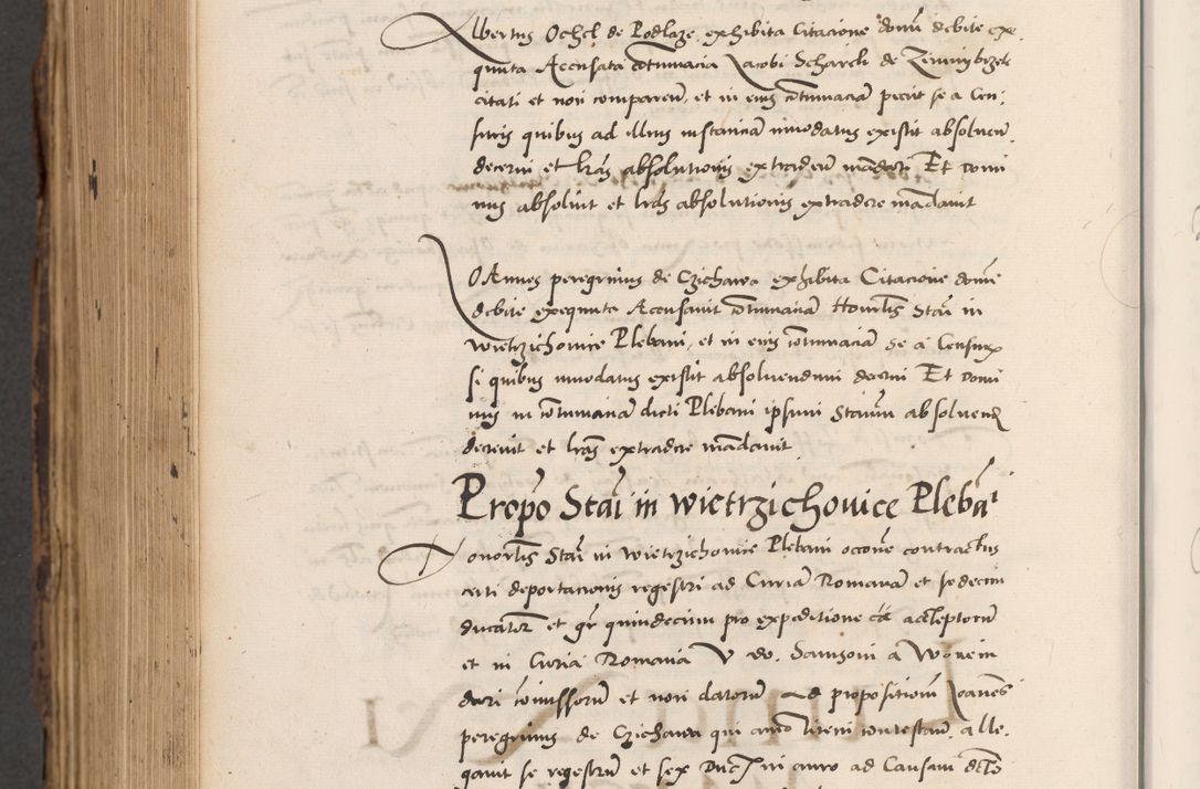 Zdjęcie nr 910 dla obiektu archiwalnego: Acta actorum causarum, sentenciarum diffinitivarum quam interloquutiorum, decretorum, obligationum, quietationum et constitutionum procuratorum coram reverndo domino Petri Porembski preposito Ossviencimensi, canonico et officiali Cracoviensi generali ad annum Dimini 1556, inditione quatuor decima, pontificatus sanctissimi in Christo patris domini Pauli divina providencia pape IIII anno ispius.