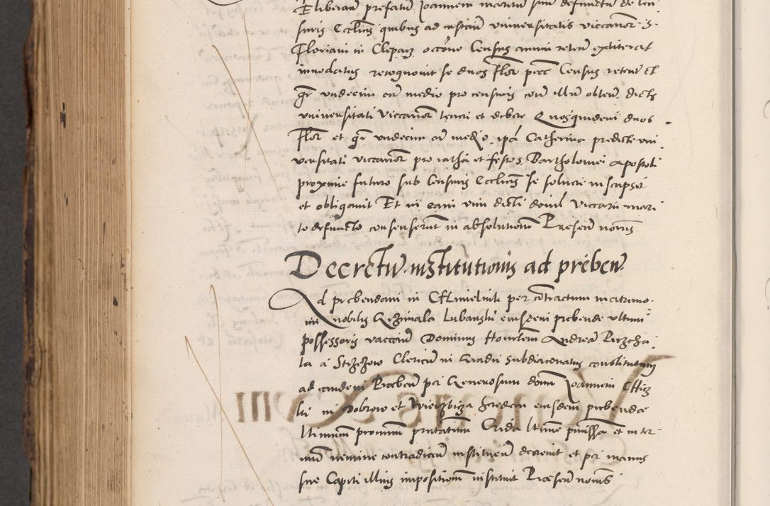 Zdjęcie nr 908 dla obiektu archiwalnego: Acta actorum causarum, sentenciarum diffinitivarum quam interloquutiorum, decretorum, obligationum, quietationum et constitutionum procuratorum coram reverndo domino Petri Porembski preposito Ossviencimensi, canonico et officiali Cracoviensi generali ad annum Dimini 1556, inditione quatuor decima, pontificatus sanctissimi in Christo patris domini Pauli divina providencia pape IIII anno ispius.