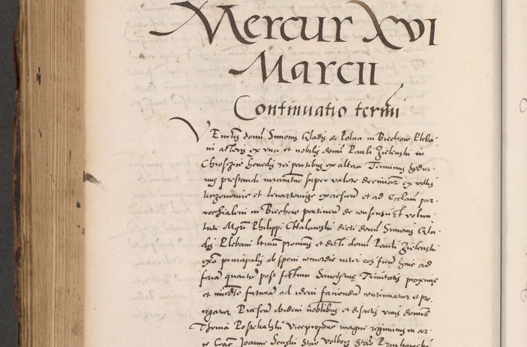 Zdjęcie nr 898 dla obiektu archiwalnego: Acta actorum causarum, sentenciarum diffinitivarum quam interloquutiorum, decretorum, obligationum, quietationum et constitutionum procuratorum coram reverndo domino Petri Porembski preposito Ossviencimensi, canonico et officiali Cracoviensi generali ad annum Dimini 1556, inditione quatuor decima, pontificatus sanctissimi in Christo patris domini Pauli divina providencia pape IIII anno ispius.