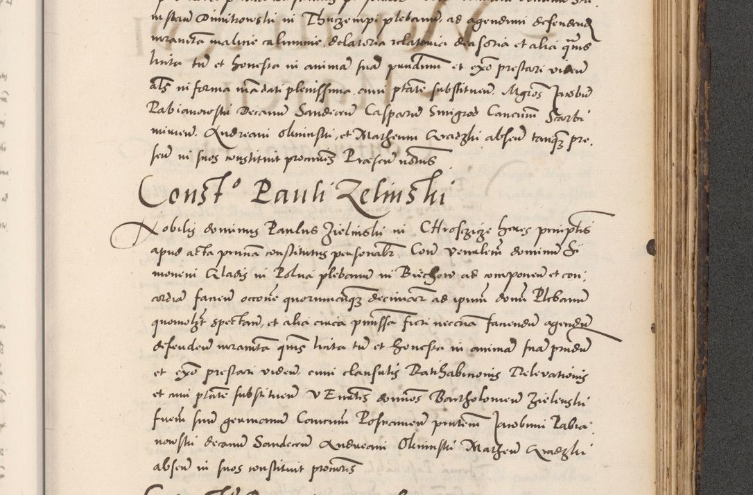 Zdjęcie nr 897 dla obiektu archiwalnego: Acta actorum causarum, sentenciarum diffinitivarum quam interloquutiorum, decretorum, obligationum, quietationum et constitutionum procuratorum coram reverndo domino Petri Porembski preposito Ossviencimensi, canonico et officiali Cracoviensi generali ad annum Dimini 1556, inditione quatuor decima, pontificatus sanctissimi in Christo patris domini Pauli divina providencia pape IIII anno ispius.