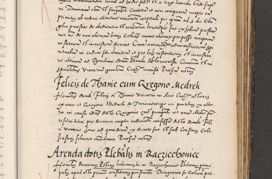 Zdjęcie nr 881 dla obiektu archiwalnego: Acta actorum causarum, sentenciarum diffinitivarum quam interloquutiorum, decretorum, obligationum, quietationum et constitutionum procuratorum coram reverndo domino Petri Porembski preposito Ossviencimensi, canonico et officiali Cracoviensi generali ad annum Dimini 1556, inditione quatuor decima, pontificatus sanctissimi in Christo patris domini Pauli divina providencia pape IIII anno ispius.