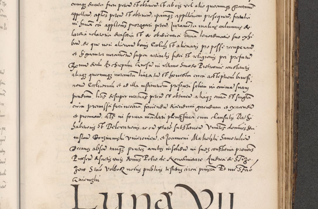 Zdjęcie nr 877 dla obiektu archiwalnego: Acta actorum causarum, sentenciarum diffinitivarum quam interloquutiorum, decretorum, obligationum, quietationum et constitutionum procuratorum coram reverndo domino Petri Porembski preposito Ossviencimensi, canonico et officiali Cracoviensi generali ad annum Dimini 1556, inditione quatuor decima, pontificatus sanctissimi in Christo patris domini Pauli divina providencia pape IIII anno ispius.