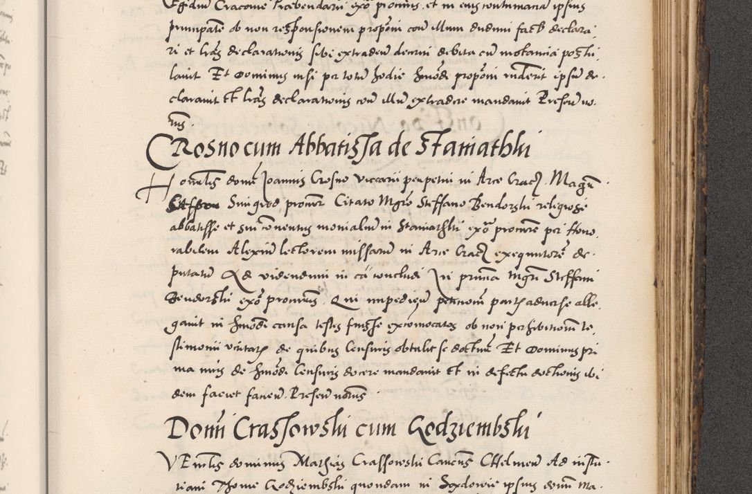 Zdjęcie nr 875 dla obiektu archiwalnego: Acta actorum causarum, sentenciarum diffinitivarum quam interloquutiorum, decretorum, obligationum, quietationum et constitutionum procuratorum coram reverndo domino Petri Porembski preposito Ossviencimensi, canonico et officiali Cracoviensi generali ad annum Dimini 1556, inditione quatuor decima, pontificatus sanctissimi in Christo patris domini Pauli divina providencia pape IIII anno ispius.