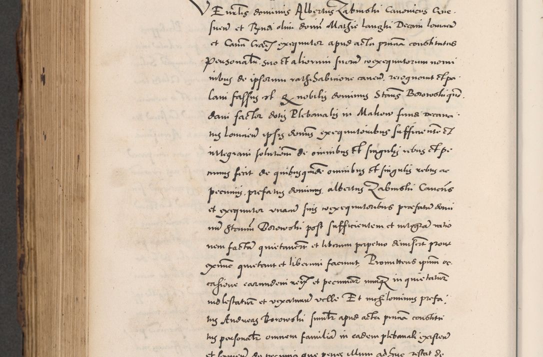 Zdjęcie nr 872 dla obiektu archiwalnego: Acta actorum causarum, sentenciarum diffinitivarum quam interloquutiorum, decretorum, obligationum, quietationum et constitutionum procuratorum coram reverndo domino Petri Porembski preposito Ossviencimensi, canonico et officiali Cracoviensi generali ad annum Dimini 1556, inditione quatuor decima, pontificatus sanctissimi in Christo patris domini Pauli divina providencia pape IIII anno ispius.