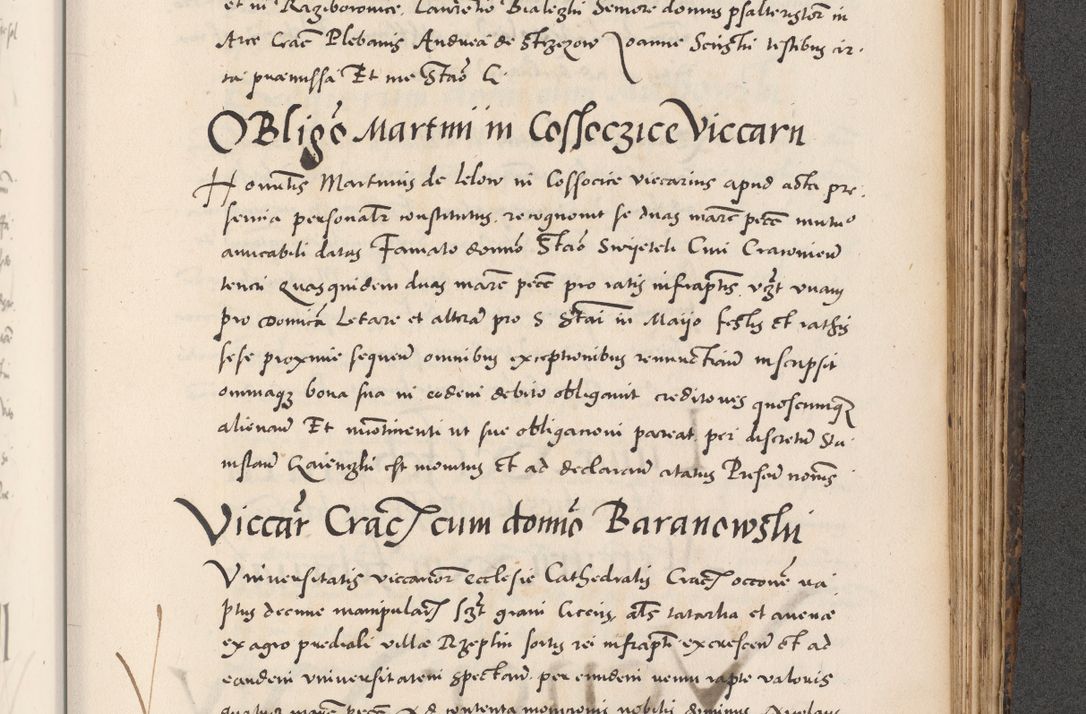 Zdjęcie nr 867 dla obiektu archiwalnego: Acta actorum causarum, sentenciarum diffinitivarum quam interloquutiorum, decretorum, obligationum, quietationum et constitutionum procuratorum coram reverndo domino Petri Porembski preposito Ossviencimensi, canonico et officiali Cracoviensi generali ad annum Dimini 1556, inditione quatuor decima, pontificatus sanctissimi in Christo patris domini Pauli divina providencia pape IIII anno ispius.