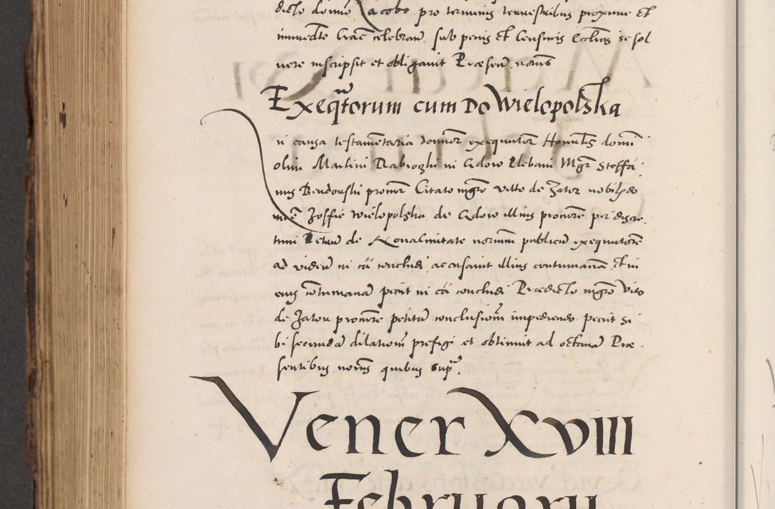 Zdjęcie nr 866 dla obiektu archiwalnego: Acta actorum causarum, sentenciarum diffinitivarum quam interloquutiorum, decretorum, obligationum, quietationum et constitutionum procuratorum coram reverndo domino Petri Porembski preposito Ossviencimensi, canonico et officiali Cracoviensi generali ad annum Dimini 1556, inditione quatuor decima, pontificatus sanctissimi in Christo patris domini Pauli divina providencia pape IIII anno ispius.
