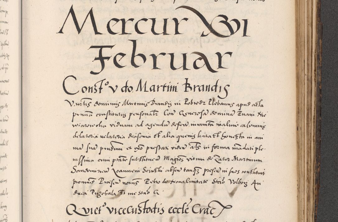 Zdjęcie nr 865 dla obiektu archiwalnego: Acta actorum causarum, sentenciarum diffinitivarum quam interloquutiorum, decretorum, obligationum, quietationum et constitutionum procuratorum coram reverndo domino Petri Porembski preposito Ossviencimensi, canonico et officiali Cracoviensi generali ad annum Dimini 1556, inditione quatuor decima, pontificatus sanctissimi in Christo patris domini Pauli divina providencia pape IIII anno ispius.