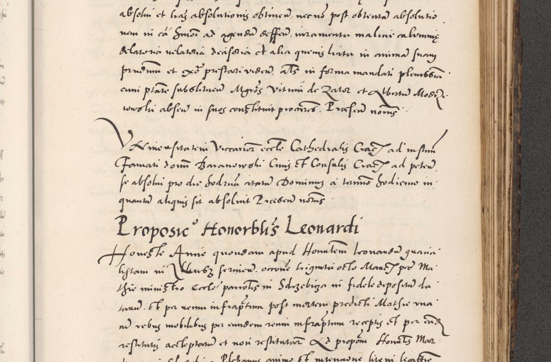 Zdjęcie nr 863 dla obiektu archiwalnego: Acta actorum causarum, sentenciarum diffinitivarum quam interloquutiorum, decretorum, obligationum, quietationum et constitutionum procuratorum coram reverndo domino Petri Porembski preposito Ossviencimensi, canonico et officiali Cracoviensi generali ad annum Dimini 1556, inditione quatuor decima, pontificatus sanctissimi in Christo patris domini Pauli divina providencia pape IIII anno ispius.