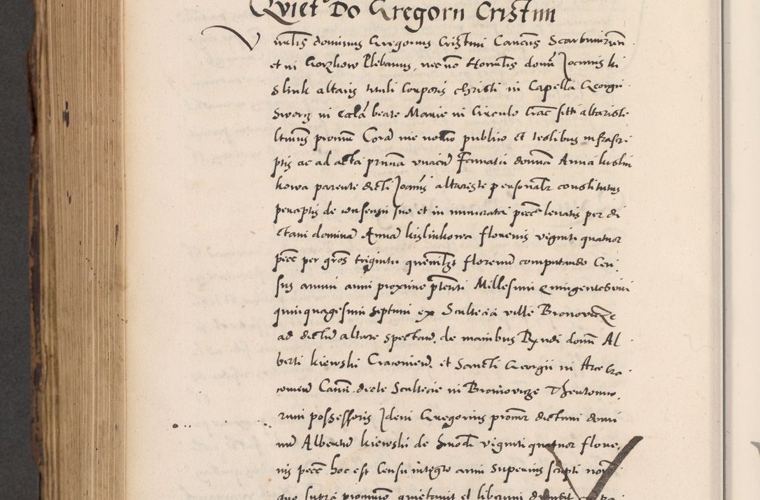 Zdjęcie nr 856 dla obiektu archiwalnego: Acta actorum causarum, sentenciarum diffinitivarum quam interloquutiorum, decretorum, obligationum, quietationum et constitutionum procuratorum coram reverndo domino Petri Porembski preposito Ossviencimensi, canonico et officiali Cracoviensi generali ad annum Dimini 1556, inditione quatuor decima, pontificatus sanctissimi in Christo patris domini Pauli divina providencia pape IIII anno ispius.