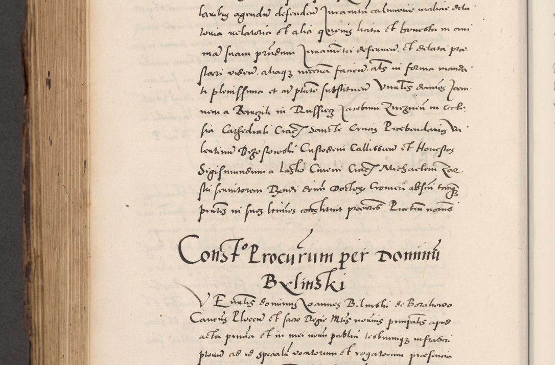Zdjęcie nr 852 dla obiektu archiwalnego: Acta actorum causarum, sentenciarum diffinitivarum quam interloquutiorum, decretorum, obligationum, quietationum et constitutionum procuratorum coram reverndo domino Petri Porembski preposito Ossviencimensi, canonico et officiali Cracoviensi generali ad annum Dimini 1556, inditione quatuor decima, pontificatus sanctissimi in Christo patris domini Pauli divina providencia pape IIII anno ispius.