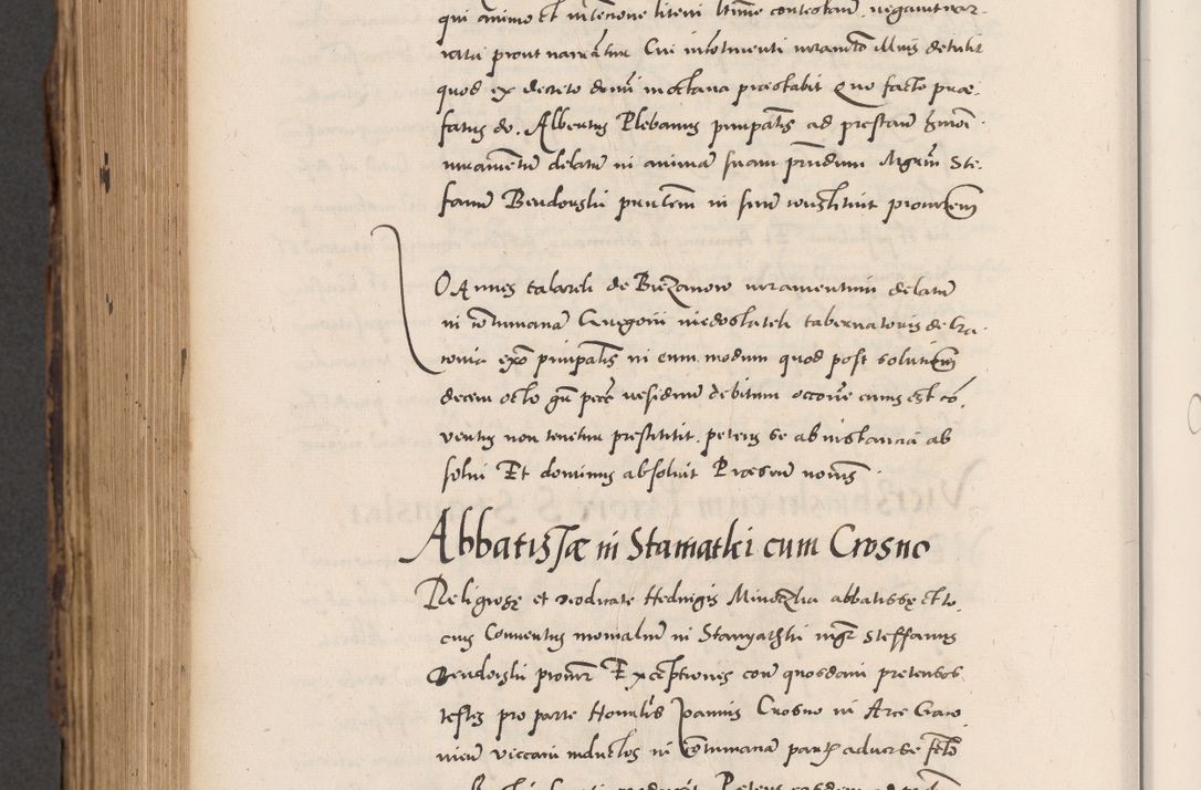 Zdjęcie nr 850 dla obiektu archiwalnego: Acta actorum causarum, sentenciarum diffinitivarum quam interloquutiorum, decretorum, obligationum, quietationum et constitutionum procuratorum coram reverndo domino Petri Porembski preposito Ossviencimensi, canonico et officiali Cracoviensi generali ad annum Dimini 1556, inditione quatuor decima, pontificatus sanctissimi in Christo patris domini Pauli divina providencia pape IIII anno ispius.