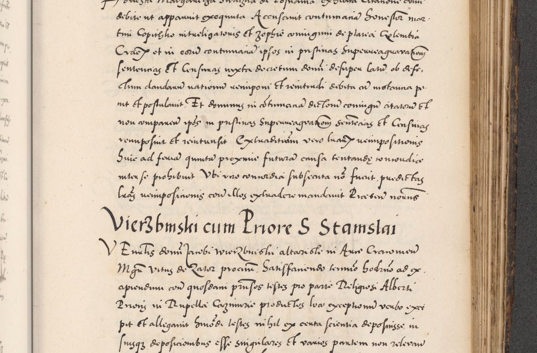 Zdjęcie nr 849 dla obiektu archiwalnego: Acta actorum causarum, sentenciarum diffinitivarum quam interloquutiorum, decretorum, obligationum, quietationum et constitutionum procuratorum coram reverndo domino Petri Porembski preposito Ossviencimensi, canonico et officiali Cracoviensi generali ad annum Dimini 1556, inditione quatuor decima, pontificatus sanctissimi in Christo patris domini Pauli divina providencia pape IIII anno ispius.