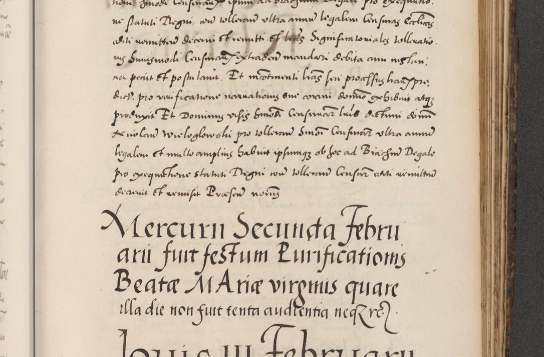 Zdjęcie nr 843 dla obiektu archiwalnego: Acta actorum causarum, sentenciarum diffinitivarum quam interloquutiorum, decretorum, obligationum, quietationum et constitutionum procuratorum coram reverndo domino Petri Porembski preposito Ossviencimensi, canonico et officiali Cracoviensi generali ad annum Dimini 1556, inditione quatuor decima, pontificatus sanctissimi in Christo patris domini Pauli divina providencia pape IIII anno ispius.