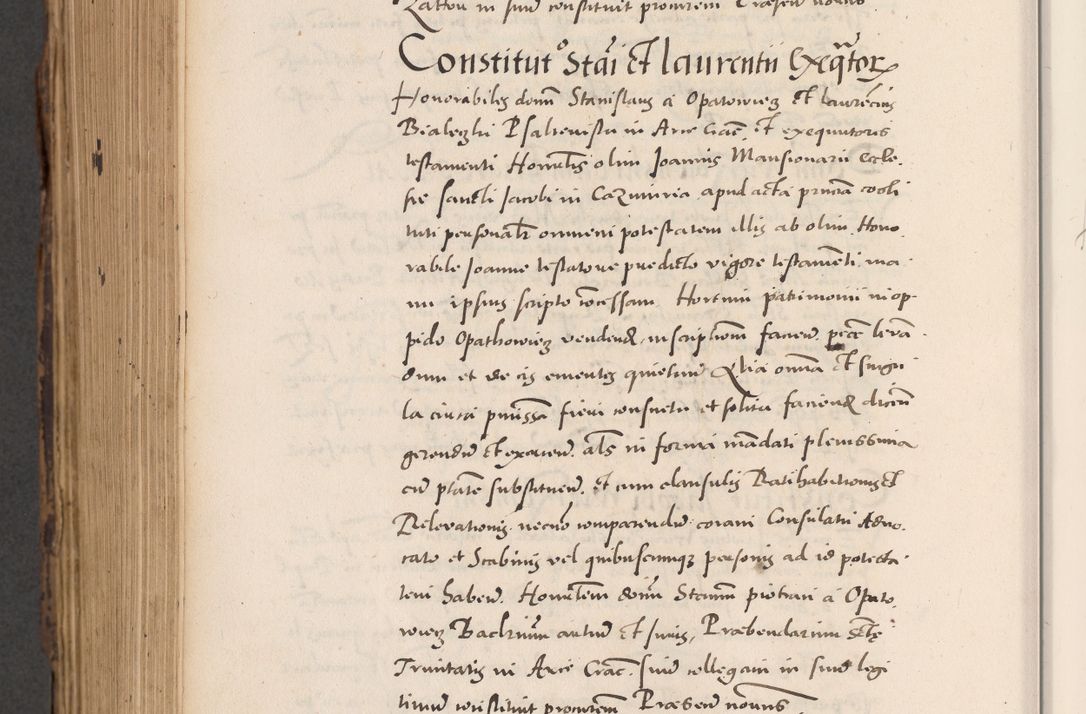 Zdjęcie nr 840 dla obiektu archiwalnego: Acta actorum causarum, sentenciarum diffinitivarum quam interloquutiorum, decretorum, obligationum, quietationum et constitutionum procuratorum coram reverndo domino Petri Porembski preposito Ossviencimensi, canonico et officiali Cracoviensi generali ad annum Dimini 1556, inditione quatuor decima, pontificatus sanctissimi in Christo patris domini Pauli divina providencia pape IIII anno ispius.