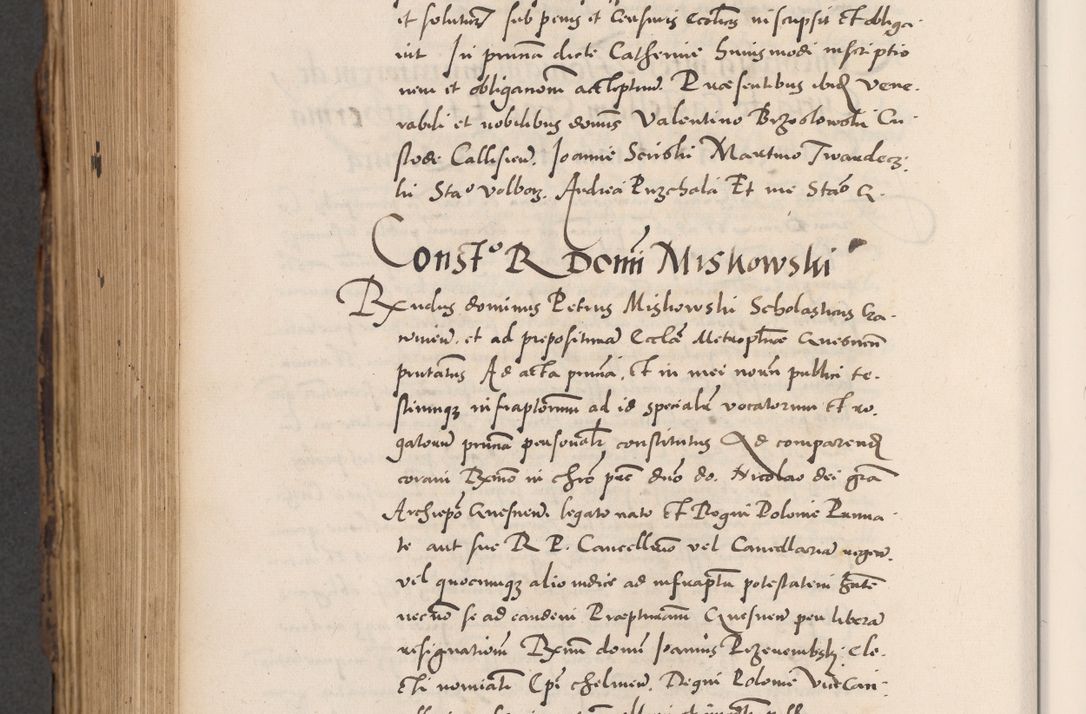 Zdjęcie nr 834 dla obiektu archiwalnego: Acta actorum causarum, sentenciarum diffinitivarum quam interloquutiorum, decretorum, obligationum, quietationum et constitutionum procuratorum coram reverndo domino Petri Porembski preposito Ossviencimensi, canonico et officiali Cracoviensi generali ad annum Dimini 1556, inditione quatuor decima, pontificatus sanctissimi in Christo patris domini Pauli divina providencia pape IIII anno ispius.