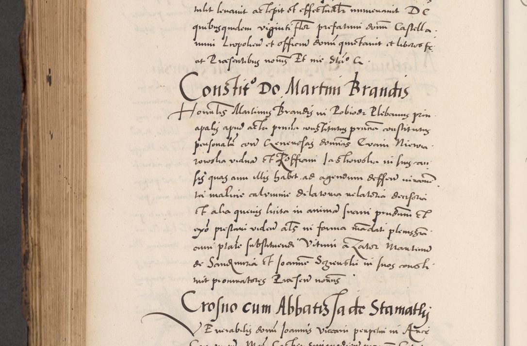 Zdjęcie nr 828 dla obiektu archiwalnego: Acta actorum causarum, sentenciarum diffinitivarum quam interloquutiorum, decretorum, obligationum, quietationum et constitutionum procuratorum coram reverndo domino Petri Porembski preposito Ossviencimensi, canonico et officiali Cracoviensi generali ad annum Dimini 1556, inditione quatuor decima, pontificatus sanctissimi in Christo patris domini Pauli divina providencia pape IIII anno ispius.
