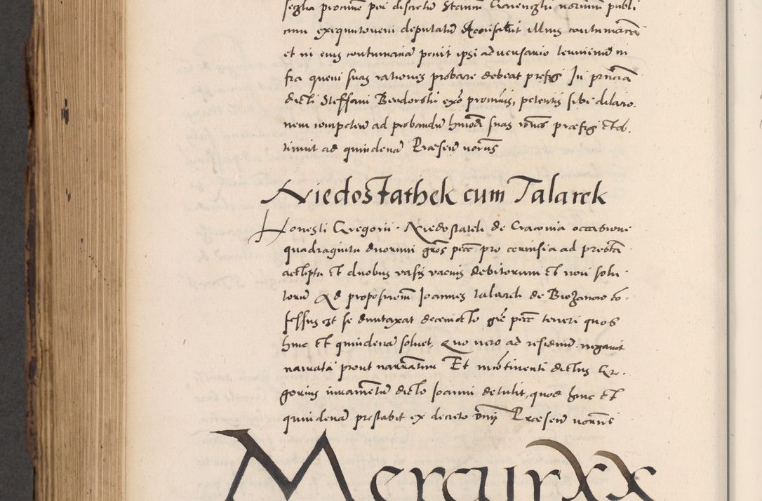Zdjęcie nr 826 dla obiektu archiwalnego: Acta actorum causarum, sentenciarum diffinitivarum quam interloquutiorum, decretorum, obligationum, quietationum et constitutionum procuratorum coram reverndo domino Petri Porembski preposito Ossviencimensi, canonico et officiali Cracoviensi generali ad annum Dimini 1556, inditione quatuor decima, pontificatus sanctissimi in Christo patris domini Pauli divina providencia pape IIII anno ispius.