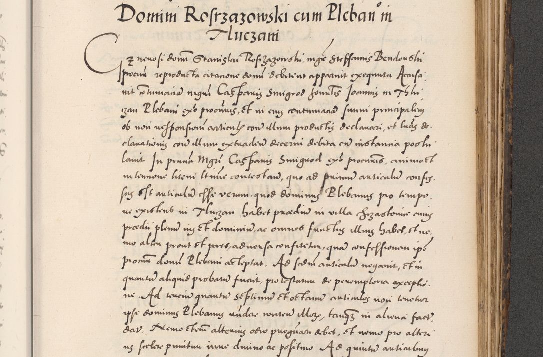 Zdjęcie nr 823 dla obiektu archiwalnego: Acta actorum causarum, sentenciarum diffinitivarum quam interloquutiorum, decretorum, obligationum, quietationum et constitutionum procuratorum coram reverndo domino Petri Porembski preposito Ossviencimensi, canonico et officiali Cracoviensi generali ad annum Dimini 1556, inditione quatuor decima, pontificatus sanctissimi in Christo patris domini Pauli divina providencia pape IIII anno ispius.